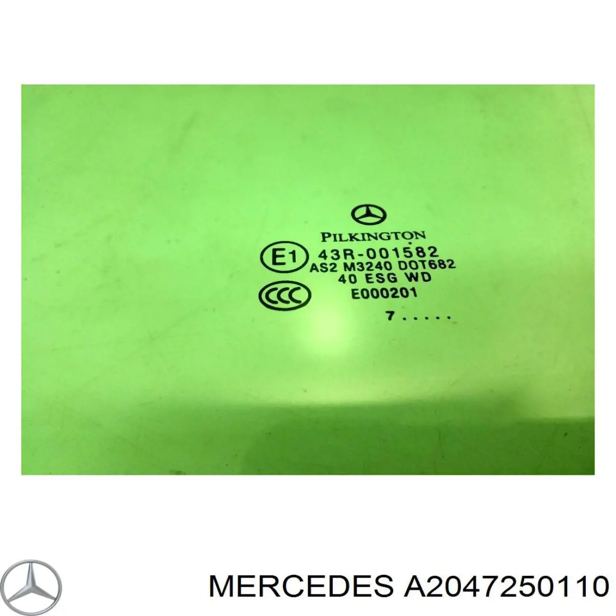 Vidrio de puerta del conductor para Mercedes C (W204)