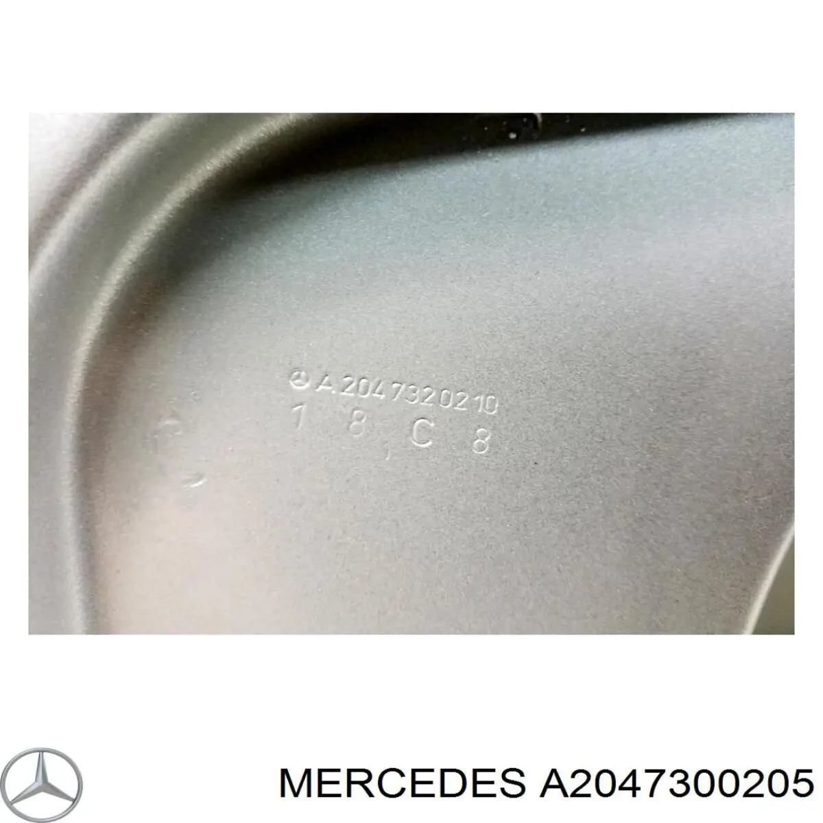 Puerta trasera derecha para Mercedes C (W204)