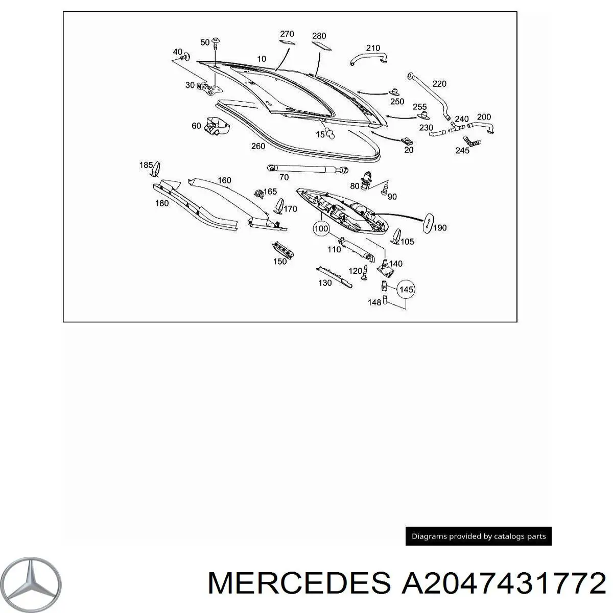  Mercedes A20474317729051 precio, desde 14,07 EUR