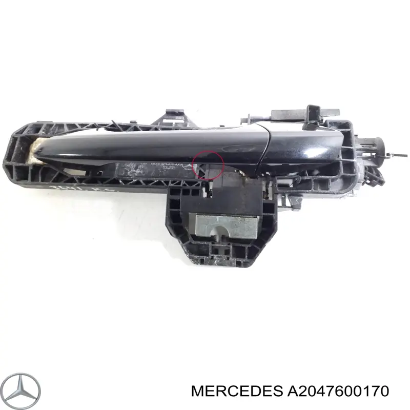 Manecilla de puerta, exterior izquierdo delantero/trasero Mercedes 20476001709999