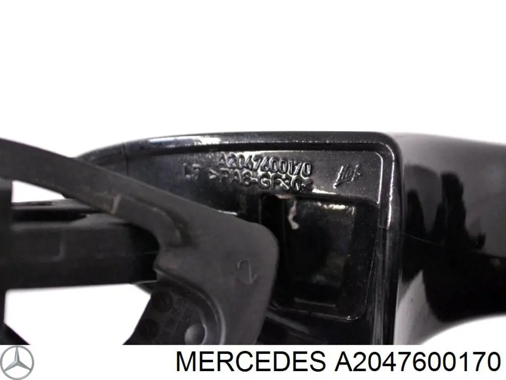 2047600170 Mercedes tirador de puerta exterior izquierdo delantero/trasero