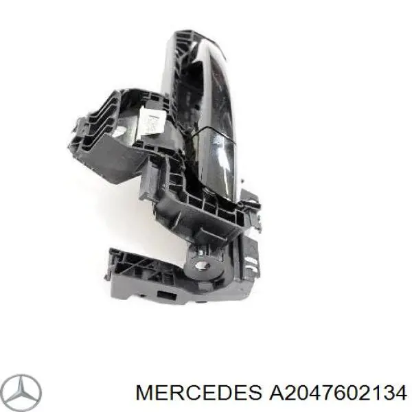 A2047601134 Mercedes soporte de manilla exterior de puerta trasera izquierda