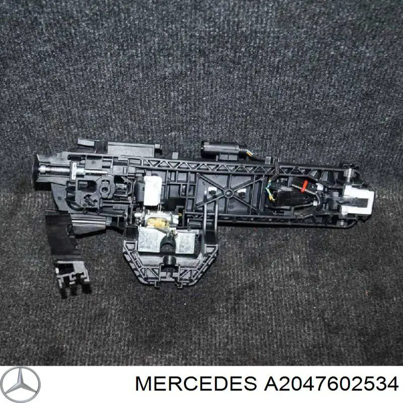 A2047602534 Mercedes soporte de manilla exterior de puerta trasera izquierda