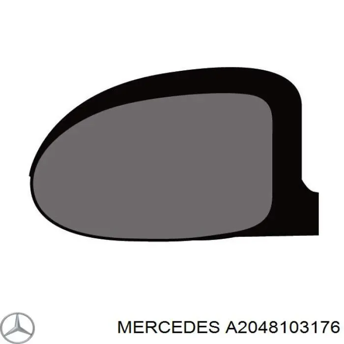 A2048103176 Mercedes espejo retrovisor izquierdo