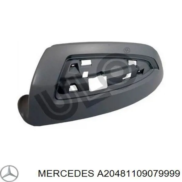 A20481109079999 Mercedes cubierta de espejo retrovisor izquierdo