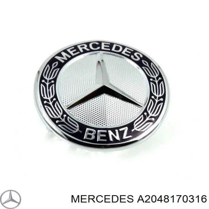 Emblema de la parrilla del radiador Mercedes A2048170316 precio, desde 33,63 EUR