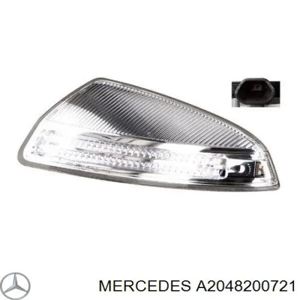 A2048200721 Mercedes luz intermitente de retrovisor exterior izquierdo