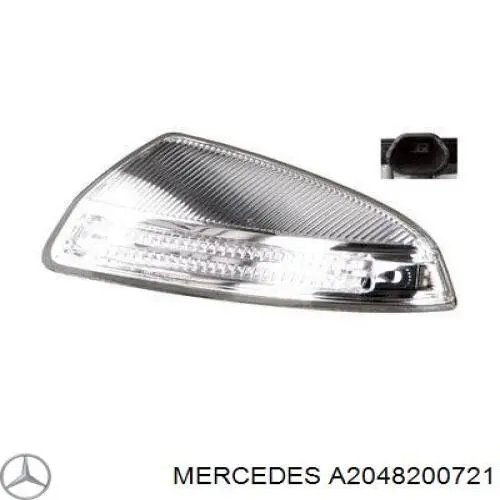 Luz intermitente de espejo retrovisor izquierdo Mercedes A2048200721 precio, desde 40,19 EUR
