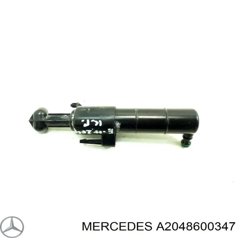 A2048600347 Mercedes tobera de agua regadora, lavado de faros, delantera izquierda