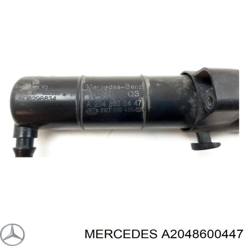 A2048600447 Mercedes tobera de agua regadora, lavado de faros, delantera derecha