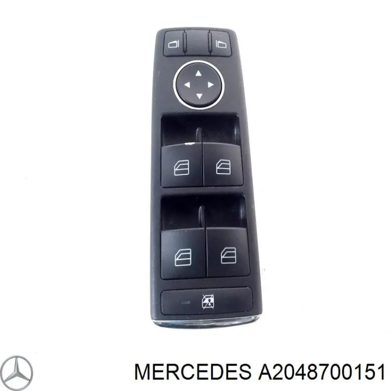 A2048700151 Mercedes interruptor de elevalunas delantera izquierda