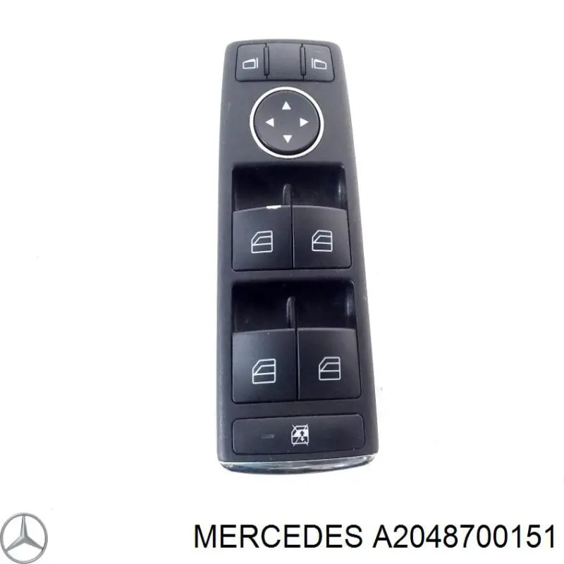 A2048700151 Mercedes unidad de control elevalunas delantera izquierda