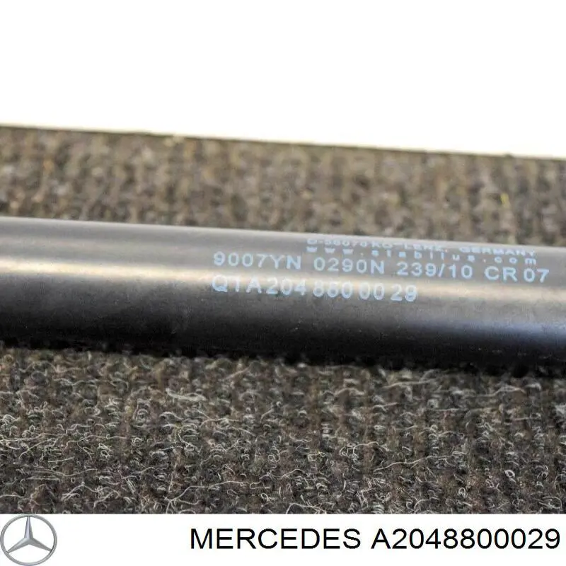Muelle neumático, tapa delantera Mercedes A2048800029 precio, desde 17,39 EUR