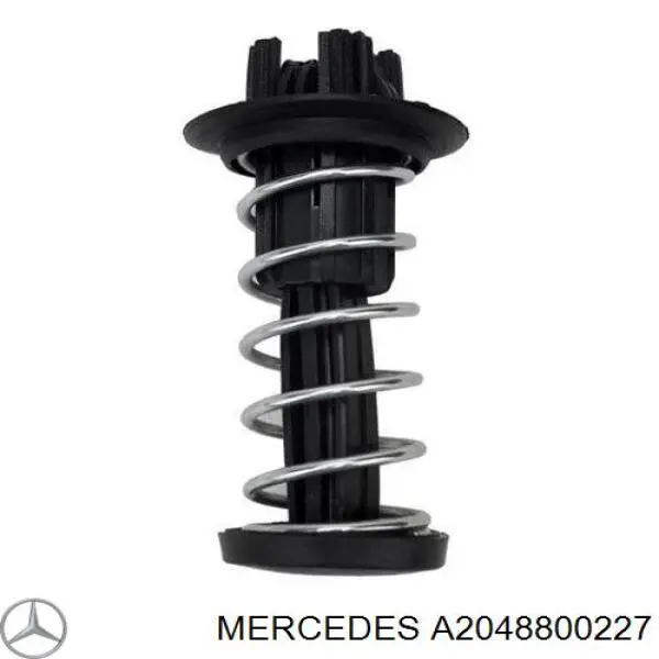 A2048800227 Mercedes amortiguador, capó del motor