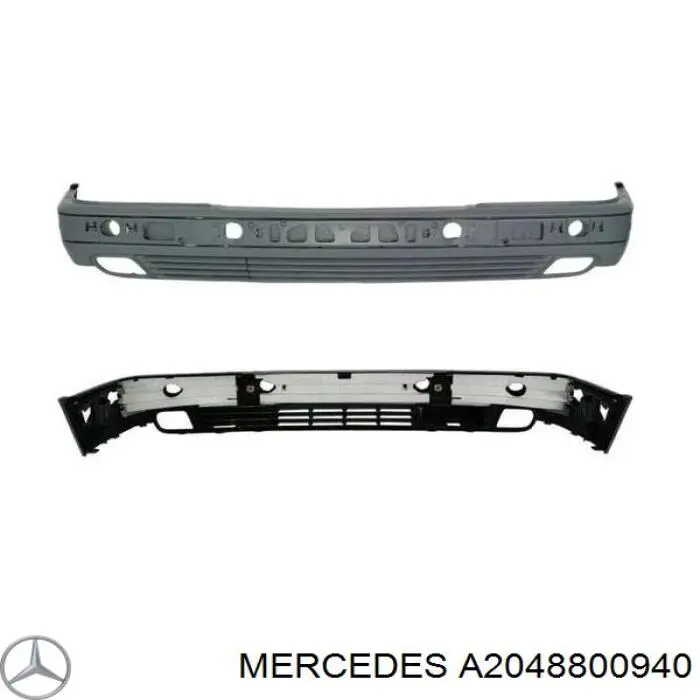 A2048800940 Mercedes paragolpes delantero
