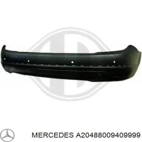 A2048800640 Mercedes paragolpes delantero