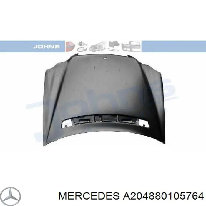 A204880105764 Mercedes capó del motor