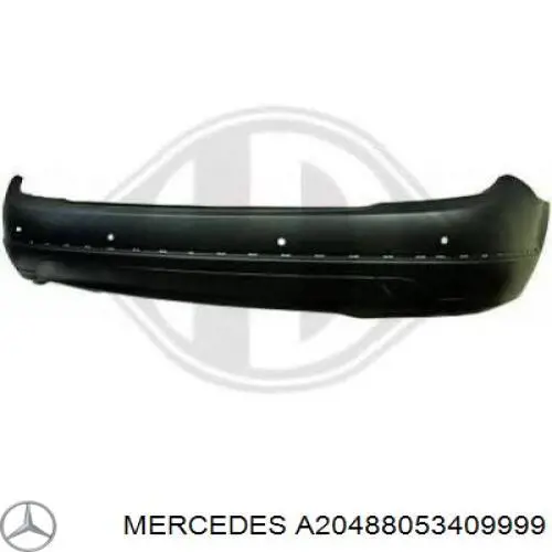 20488053409999 Mercedes paragolpes delantero