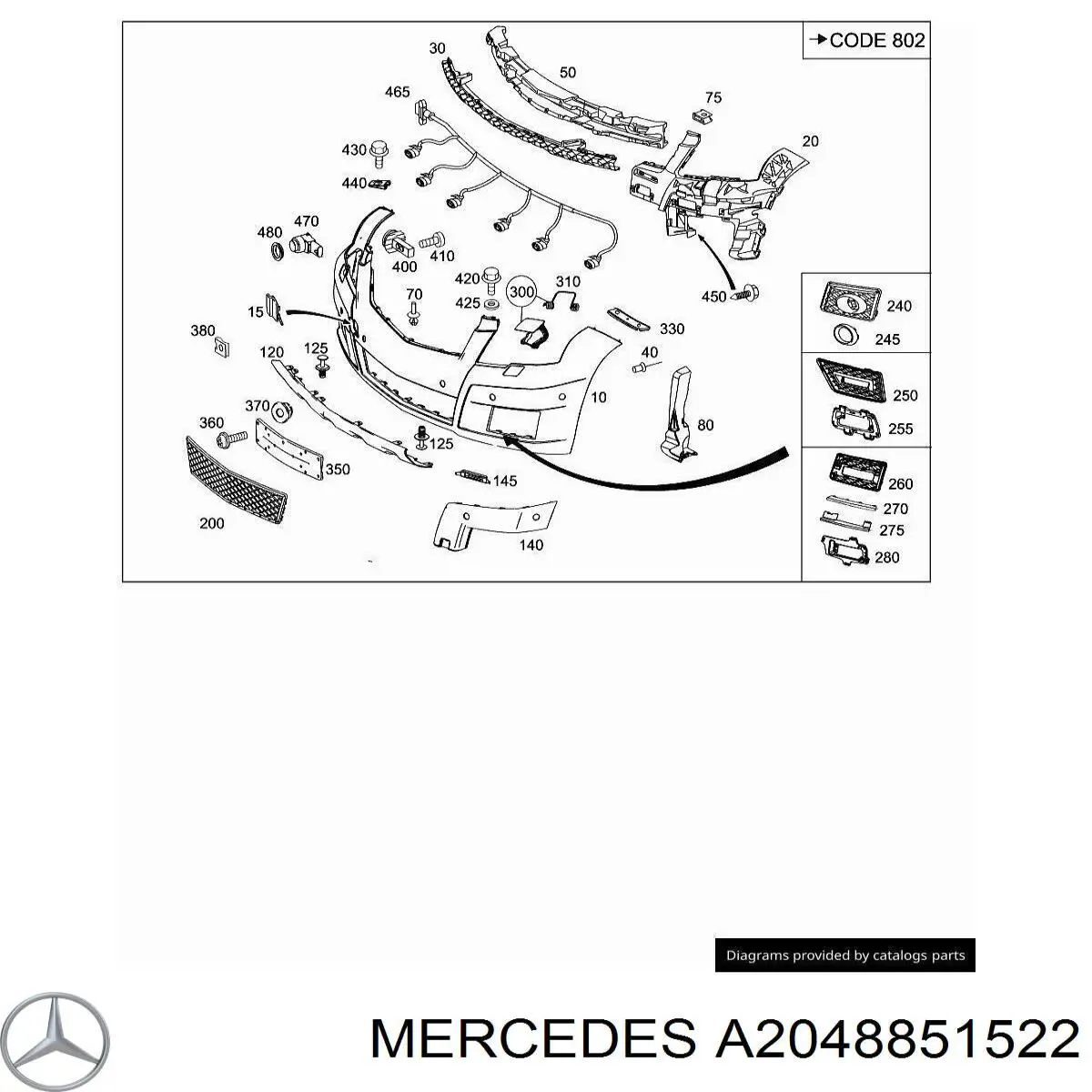 A2048851522 Mercedes 