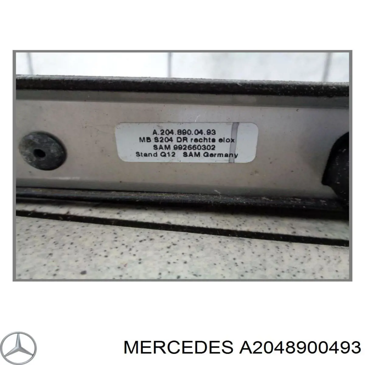 Comprar A2048900493 Mercedes Riel de techo derecho