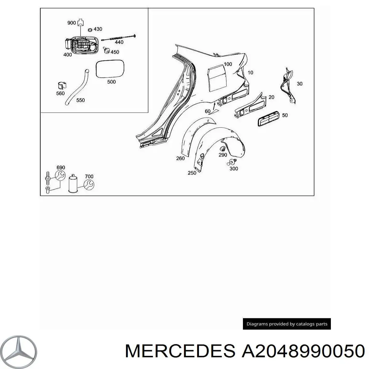 A2048990050 Mercedes 