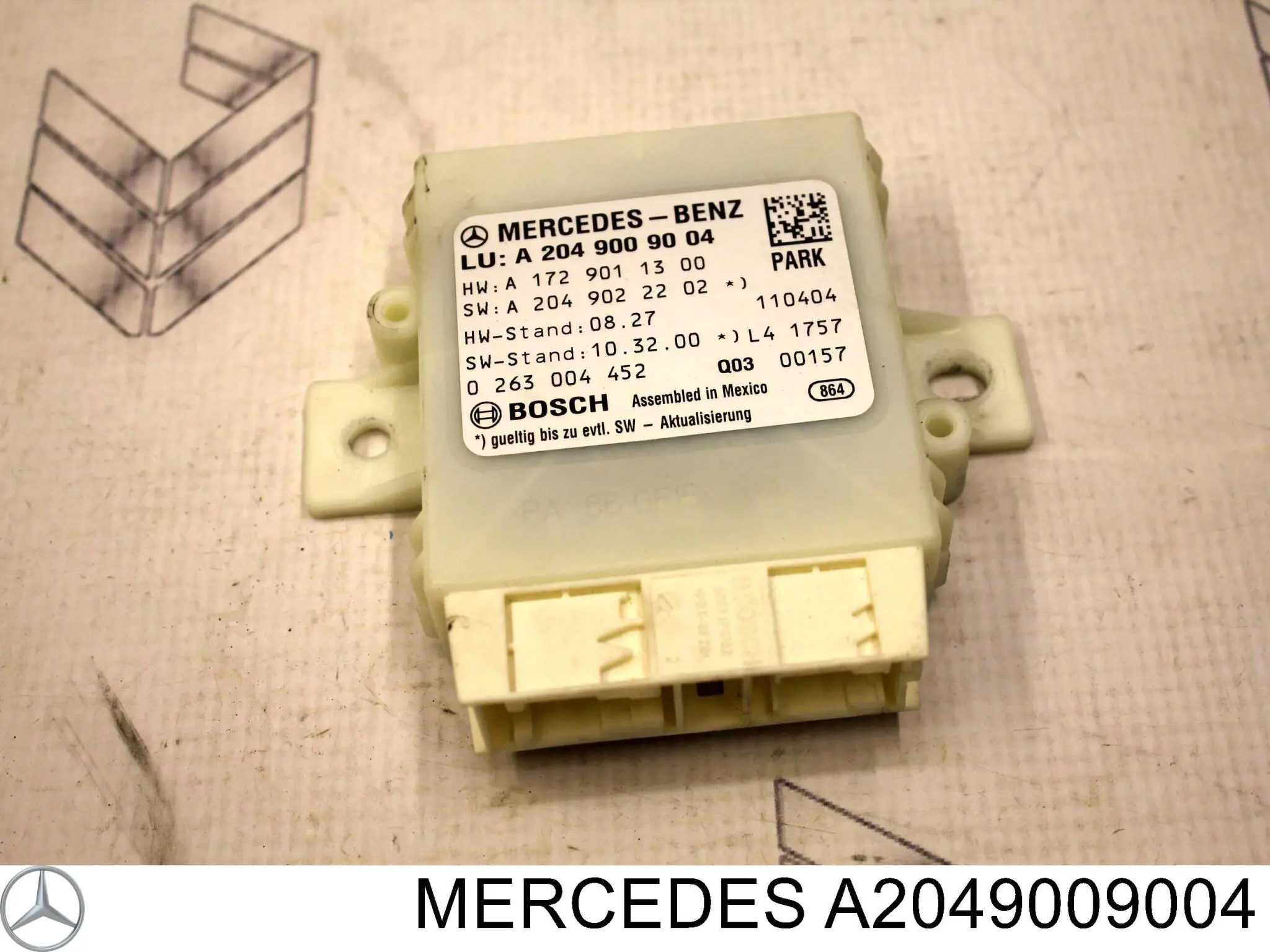 Comprar A2049009004 Mercedes Módulo de control del asistente de aparcamiento