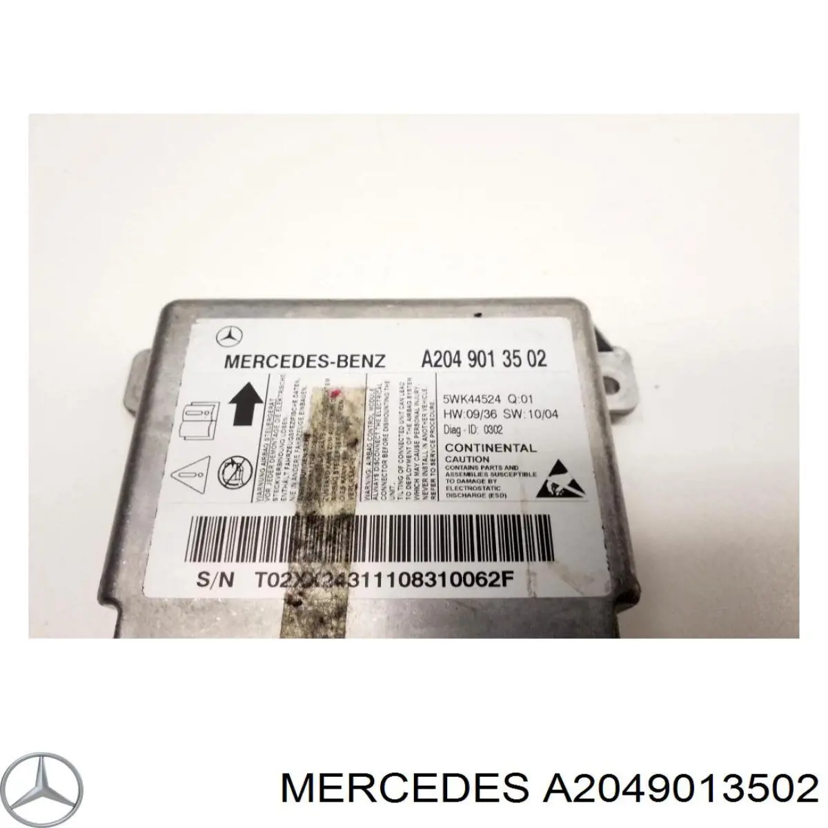 Módulo de control de airbag Mercedes A2049013502 precio, desde 103,09 EUR
