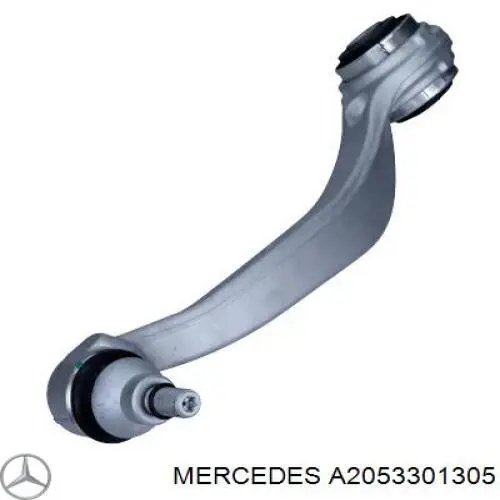 Brazo inferior izquierdo de la suspensión delantera A2053301305 Mercedes