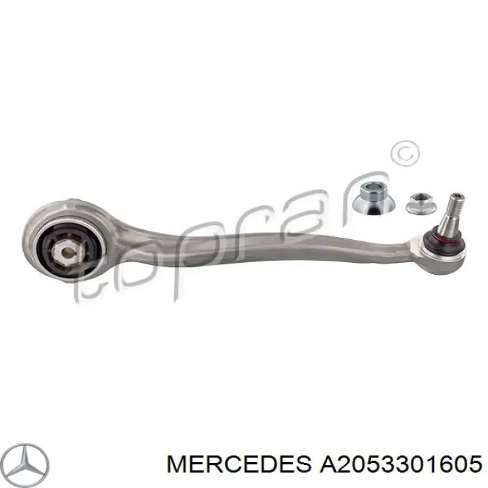 Brazo inferior derecho de la suspensión delantera QSJ3767S QUINTON HAZELL