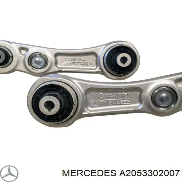 Brazo inferior derecho de la suspensión delantera A2053302007 Mercedes