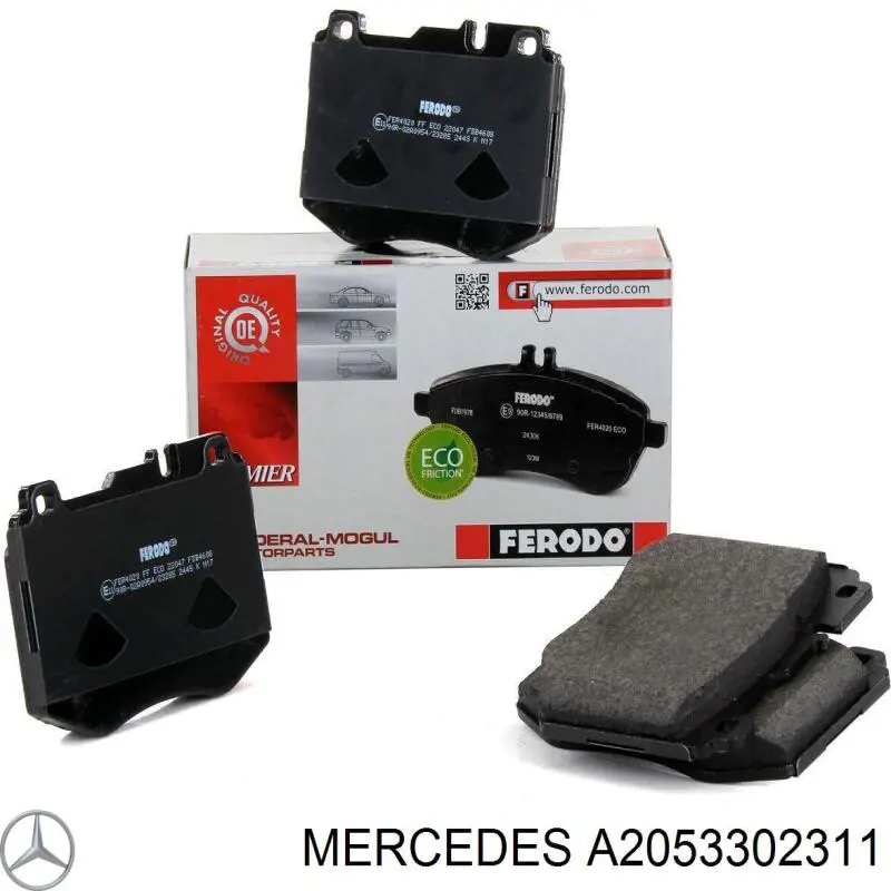 Brazo inferior izquierdo de la suspensión delantera A2053302311 Mercedes