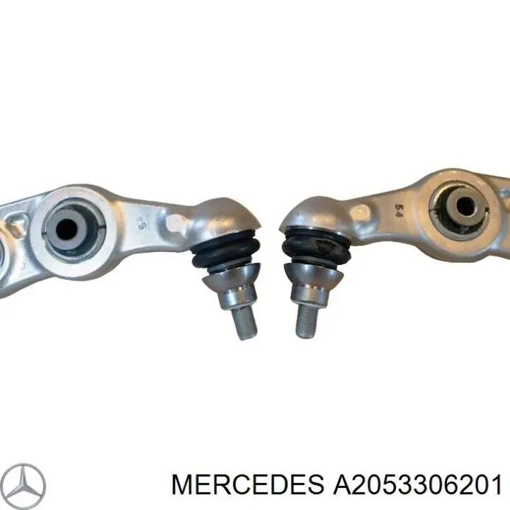 Brazo inferior derecho de la suspensión delantera A2053306201 Mercedes