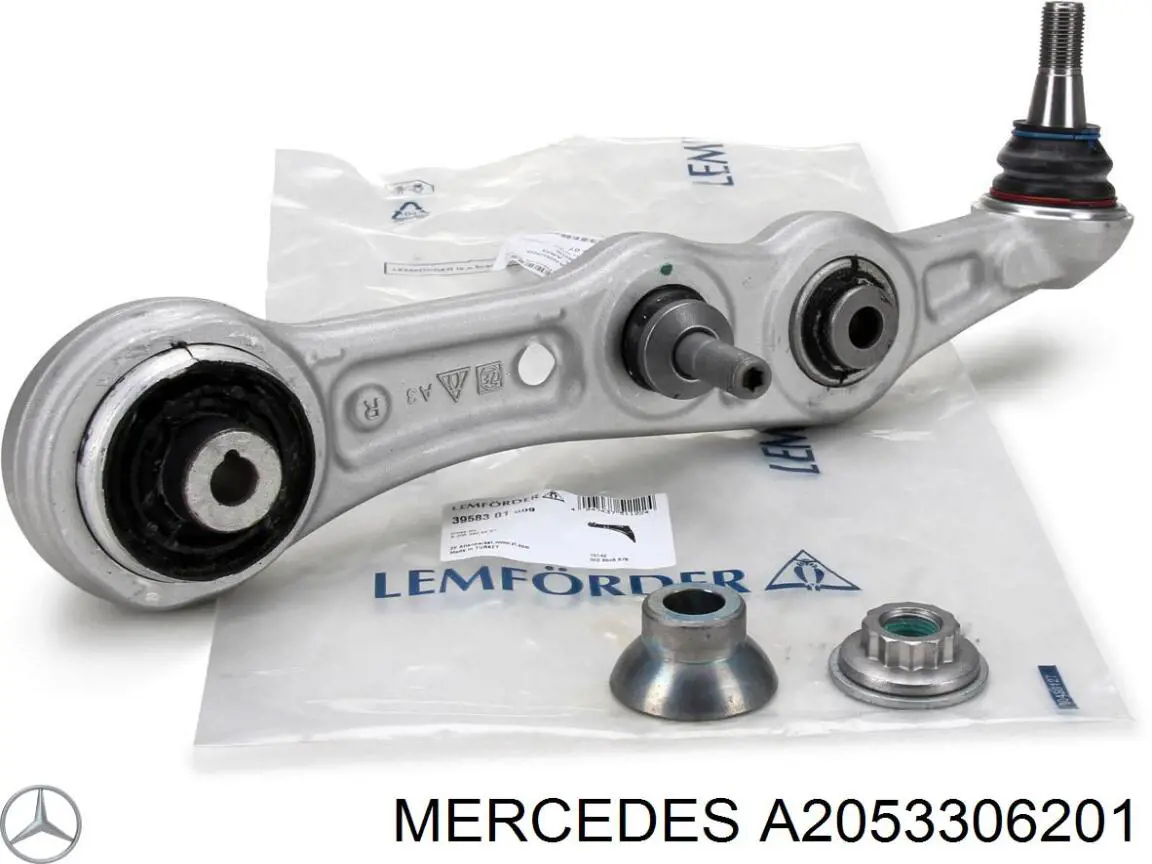 Brazo inferior derecho de la suspensión delantera Mercedes A2053306201 precio, desde 85,58 EUR
