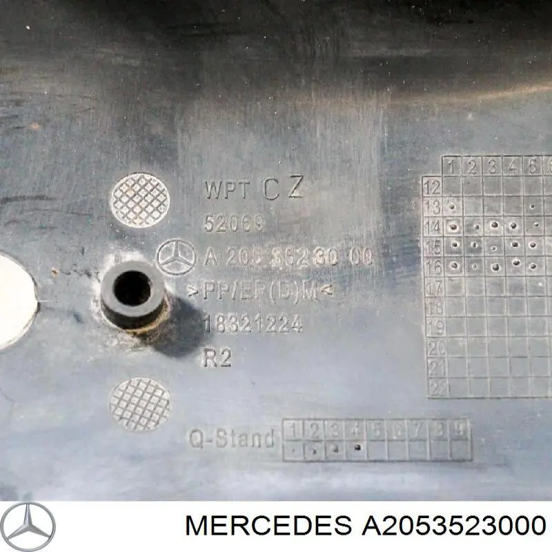 Comprar A2053523000 Mercedes Protección inferior trasera del brazo de suspensión