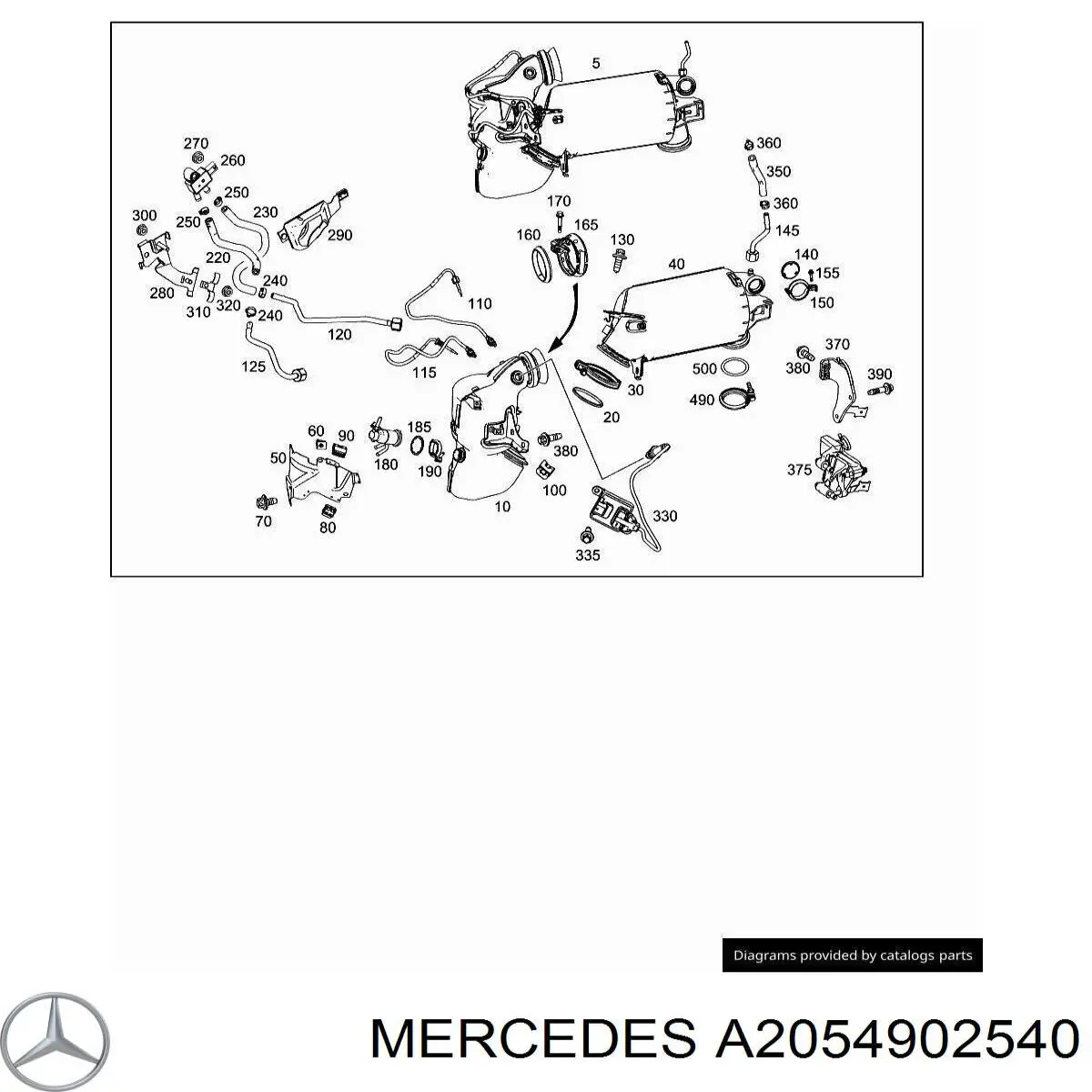  Mercedes A2054902540 precio, desde 79,14 EUR