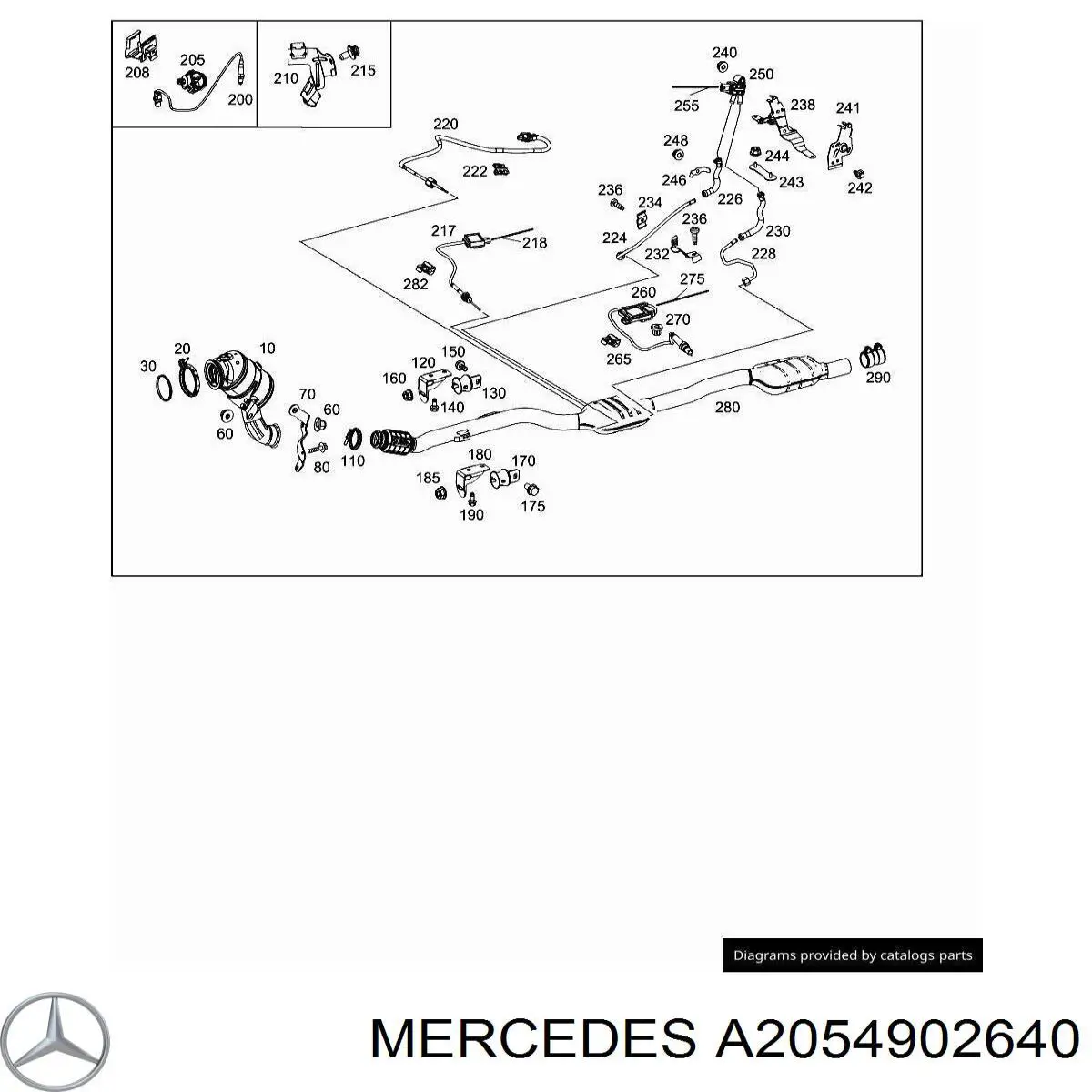 Mercedes A2054902640 precio, desde 74,06 EUR