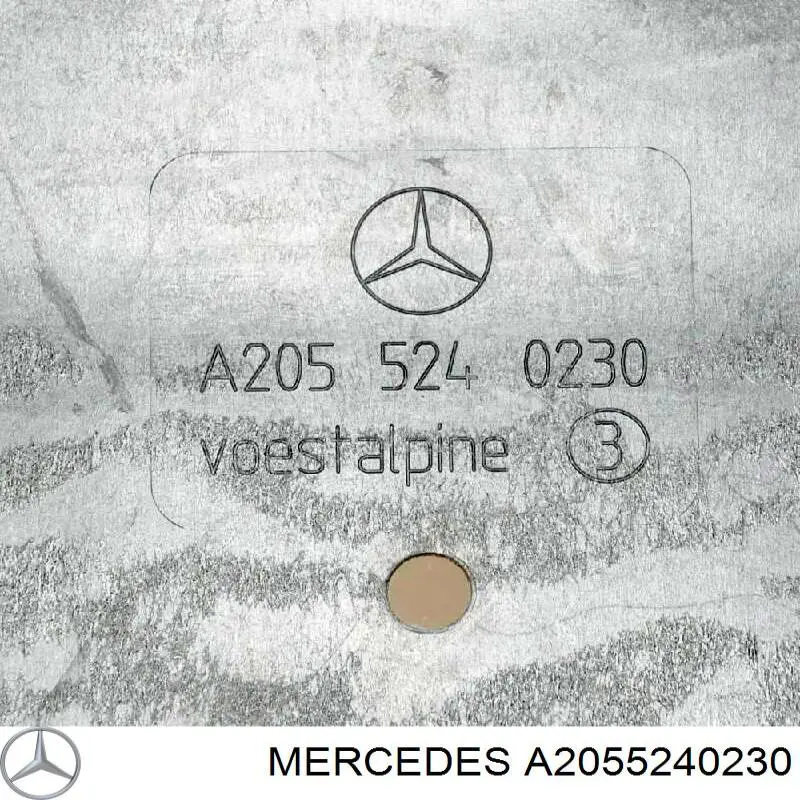 Protector antiempotramiento del motor  Mercedes A2055240230