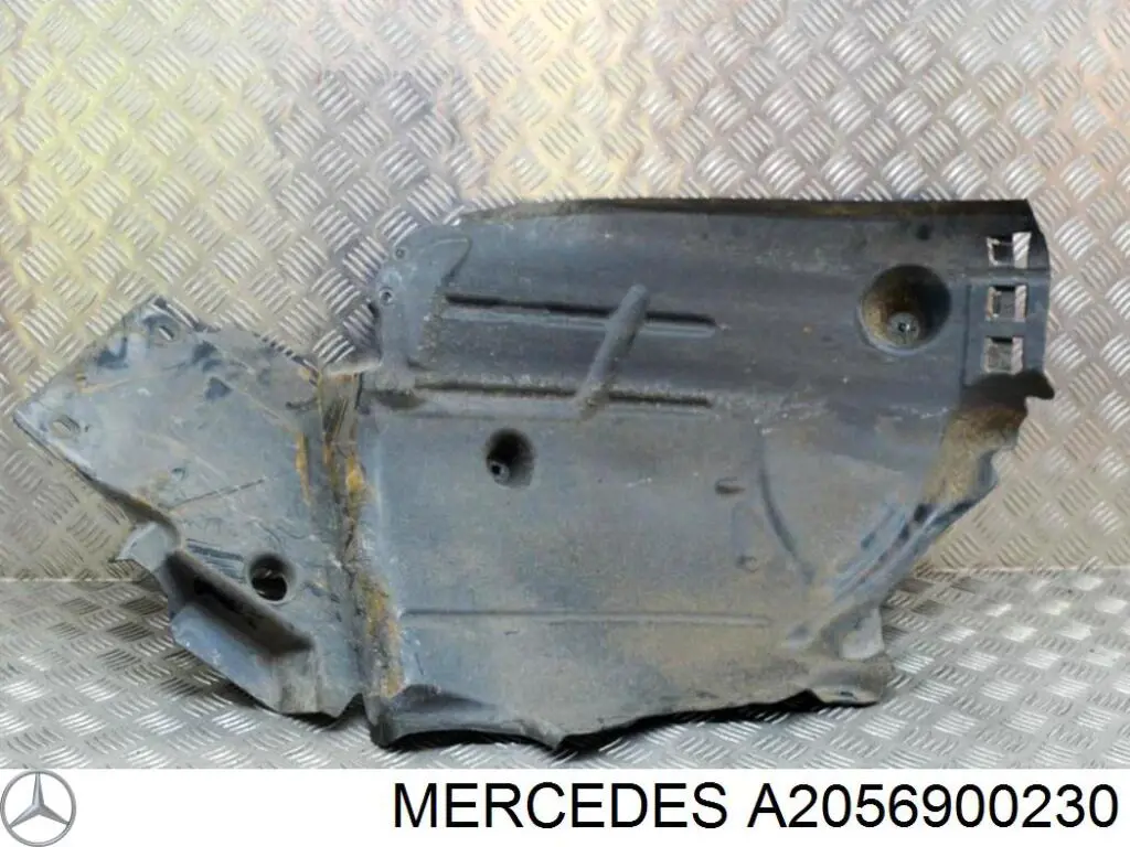 A205690023028 Mercedes guardabarros interior, aleta delantera, derecho trasero