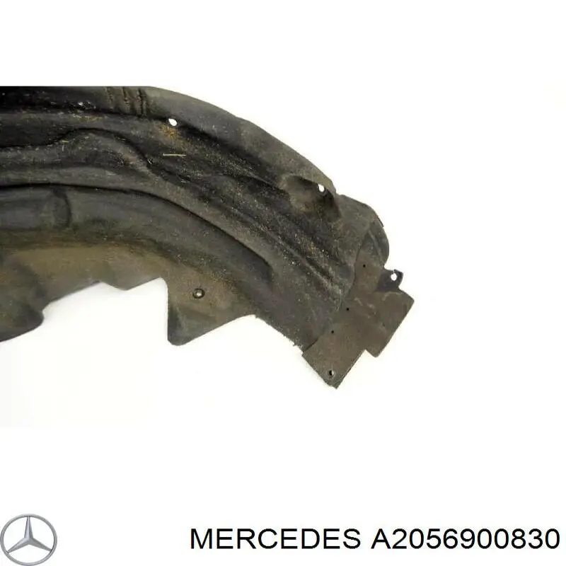 A2056900830 Mercedes guardabarros interior, aleta trasera, derecho