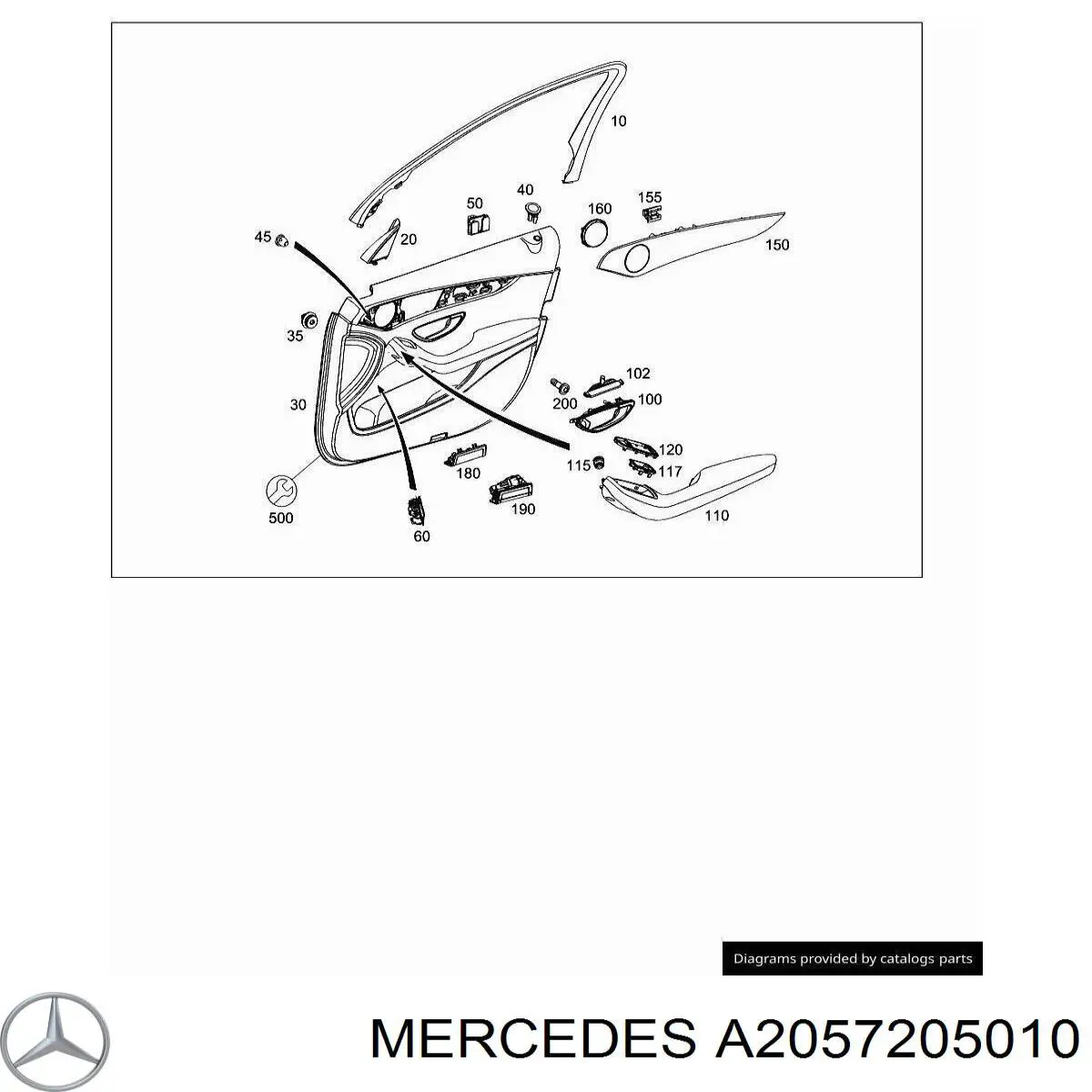  Mercedes A2057205010 precio, desde 85,94 EUR