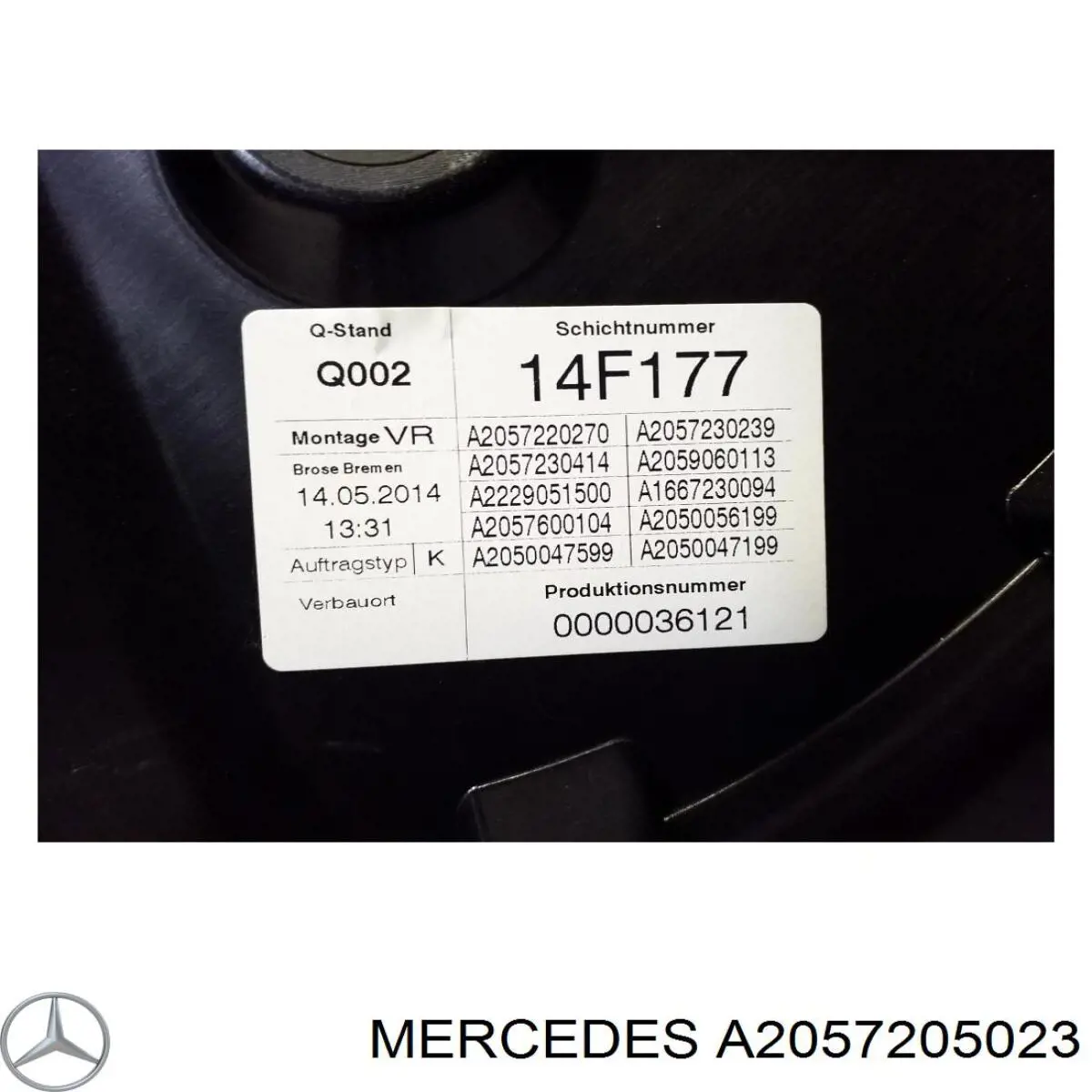 2057205023 Mercedes