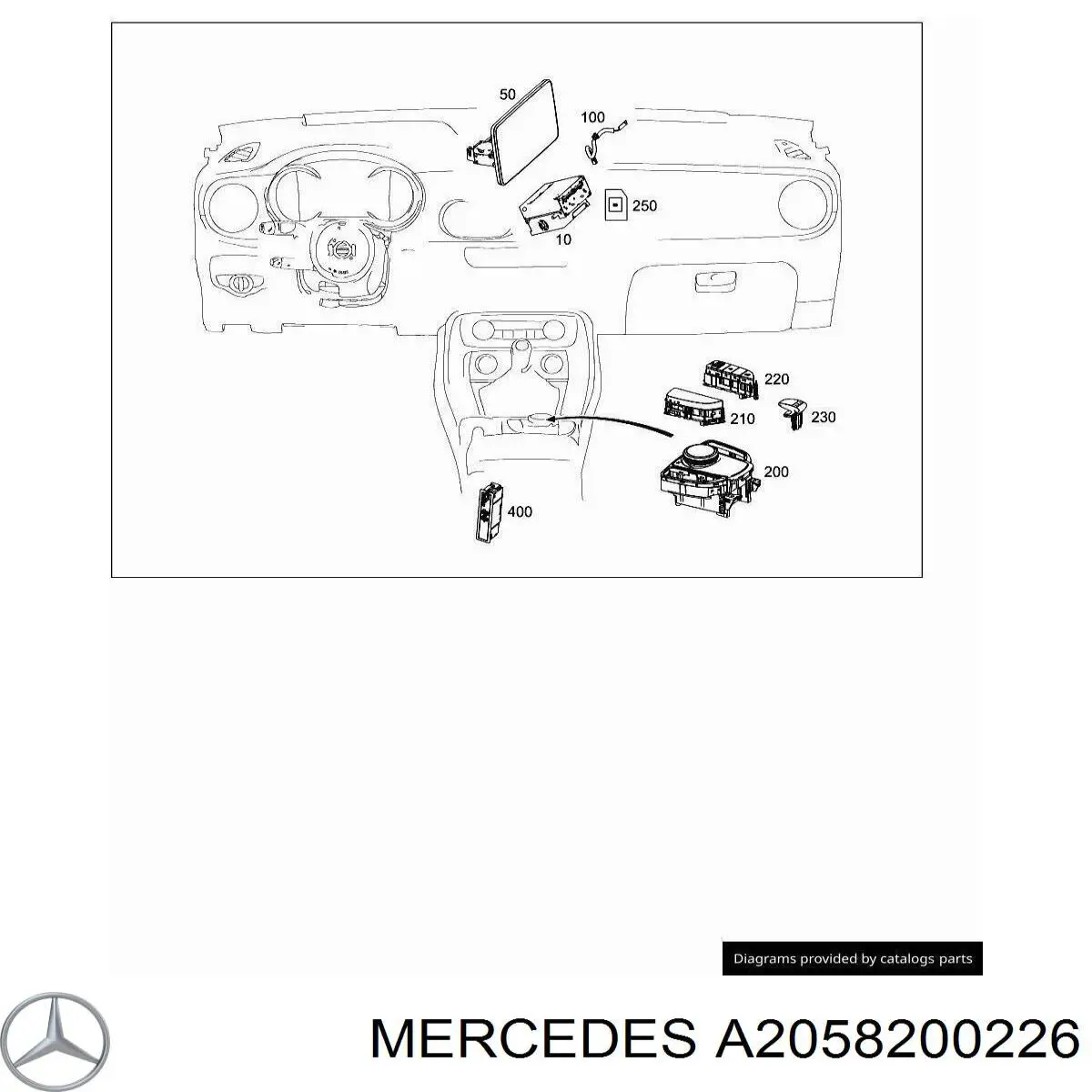  Mercedes A2058200226 precio, desde 63,89 EUR