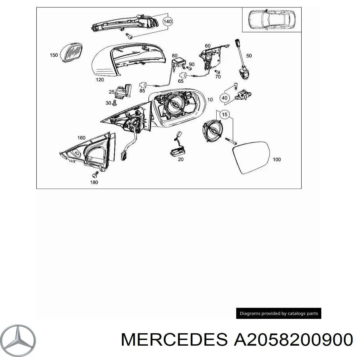  Mercedes A2058200900 precio, desde 88,33 EUR