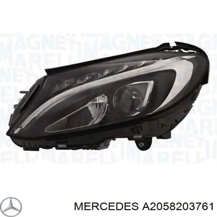 A2058203761 Mercedes faro derecho