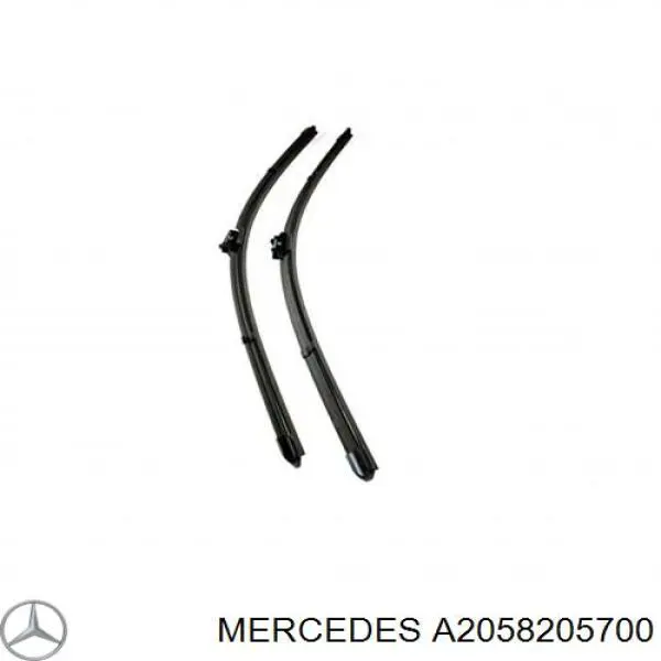Limpiaparabrisas delanteras A2058205700 Mercedes