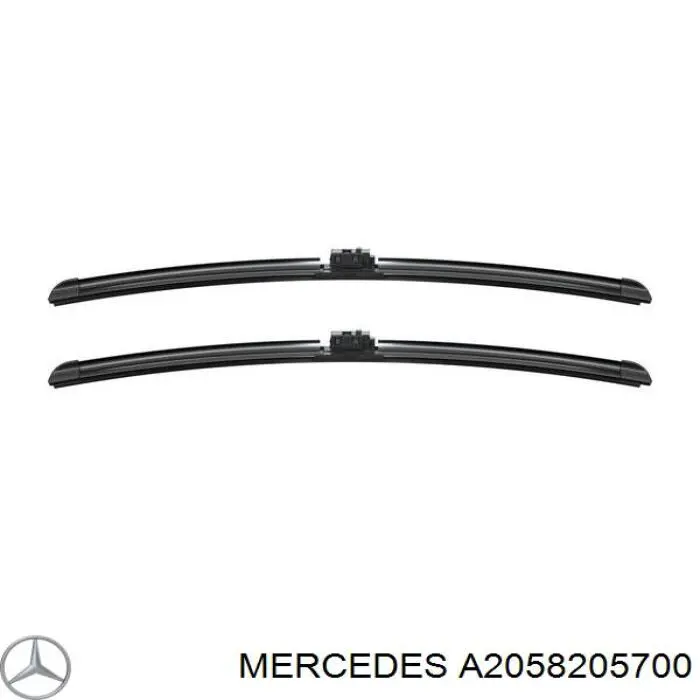 Escobillas de limpiaparabrisas delanteras Mercedes A2058205700