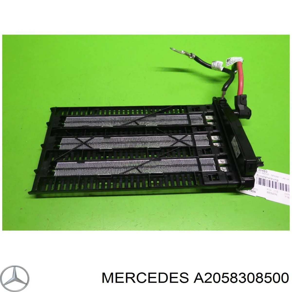 A2058308500 Mercedes Calentador eléctrico de aire para el sistema de calefacción del habitáculo