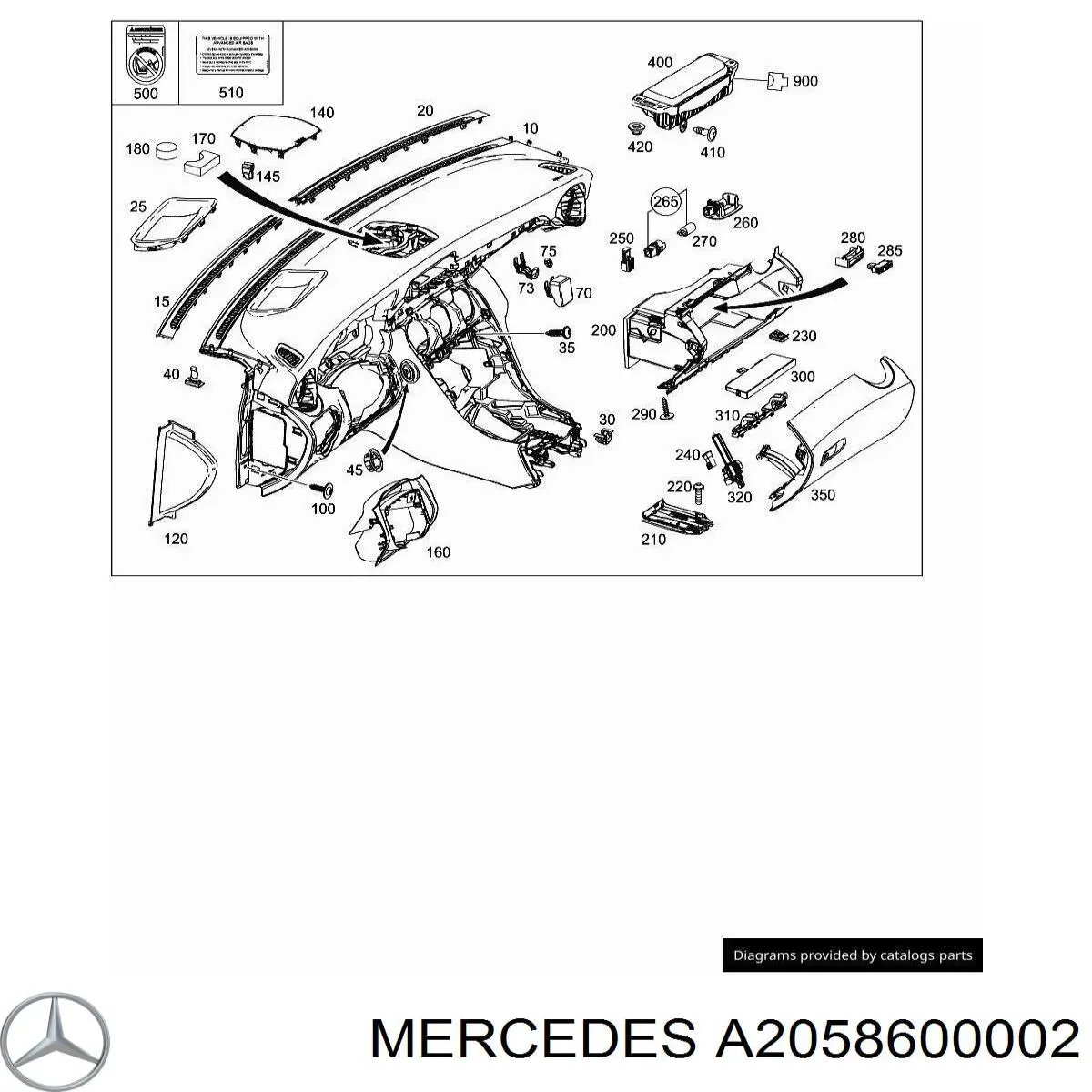 A2058600002 Mercedes