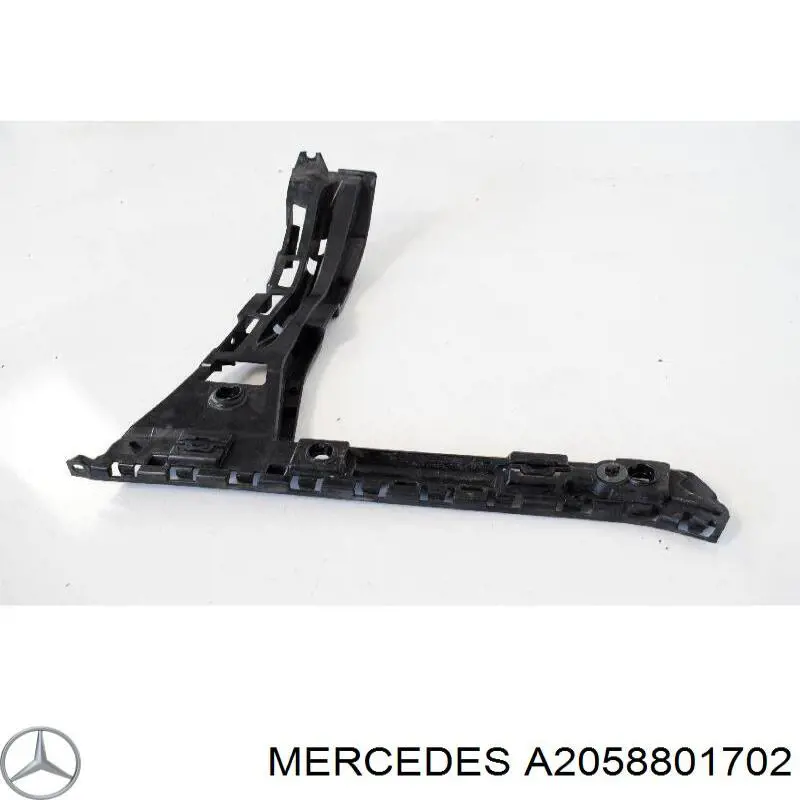 Guía izquierda del parachoques trasero A2058801702 Mercedes