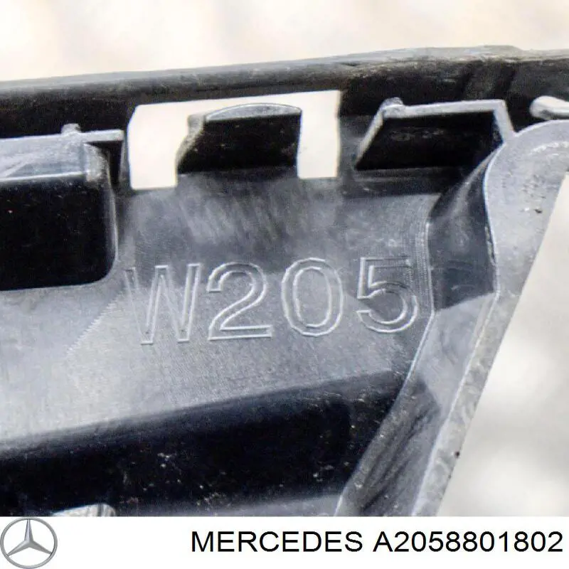 Comprar A2058801802 Mercedes Guía derecha del parachoques trasero
